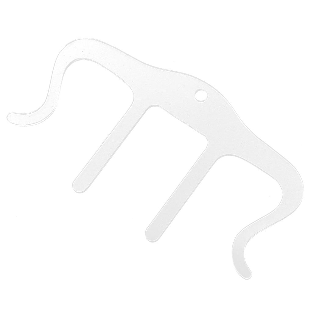 Music Book Clip Stand Page Holder M Shape Plastic Instrument Accessories for PianoTransparent