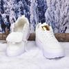 TUINANLE Women's High Top Cotton Sports Boots Winter Thick Warm Velvet Lining Sneakers Plush Shoes