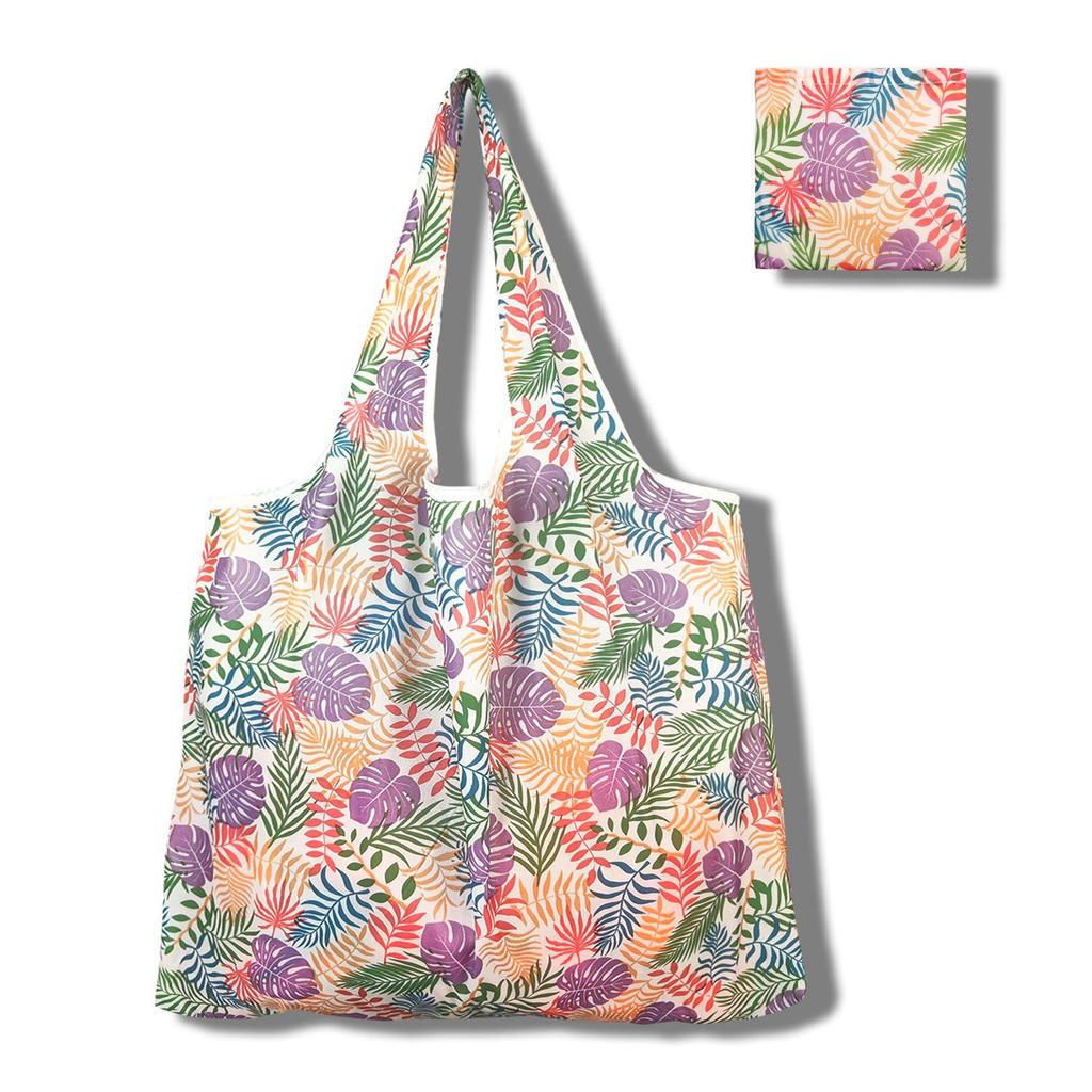 Eco-Friendly Large Capacity Foldable Tote Bag - Creative, Portable, Printed, and In Stock