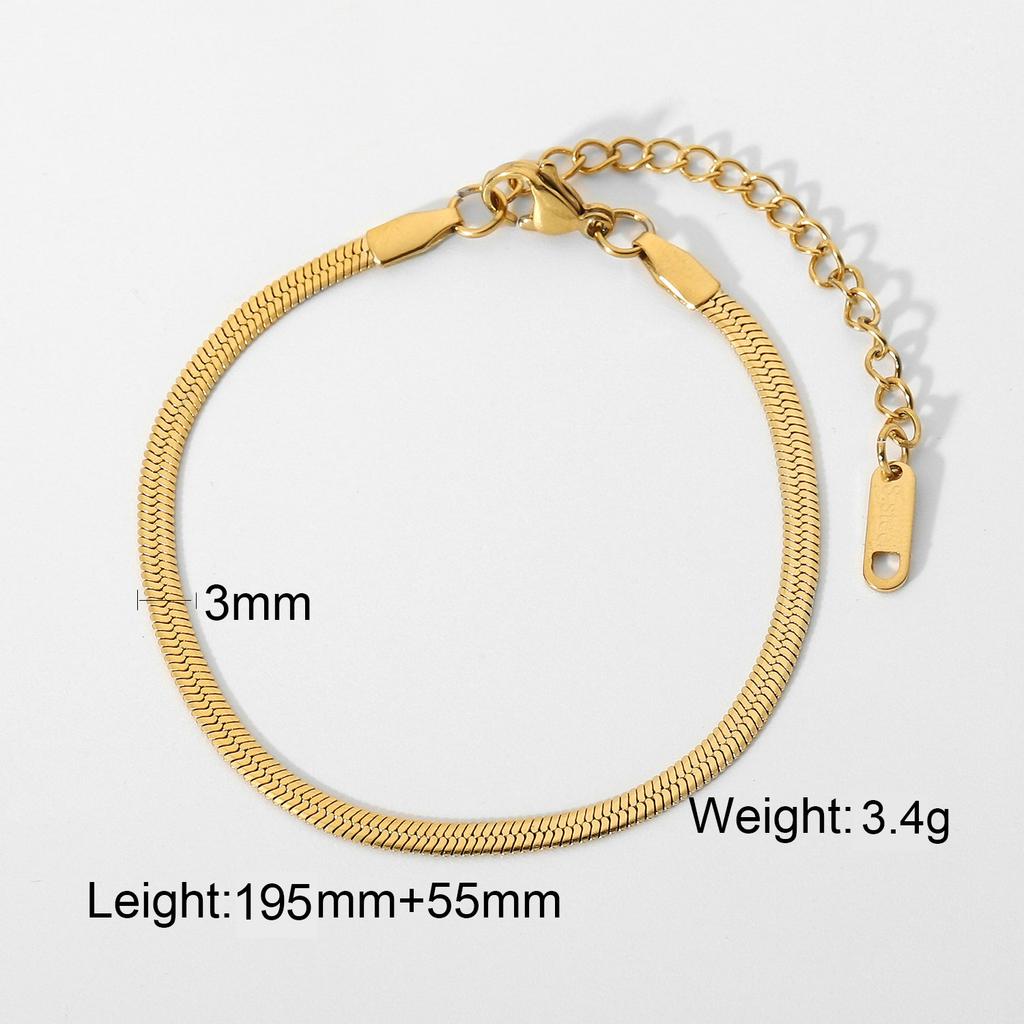 Yori 2025 Stainless Steel Geometry Golden Bracelet 18 K PVD Plated Trendy Daily High Quality Jewelry Bijoux Women