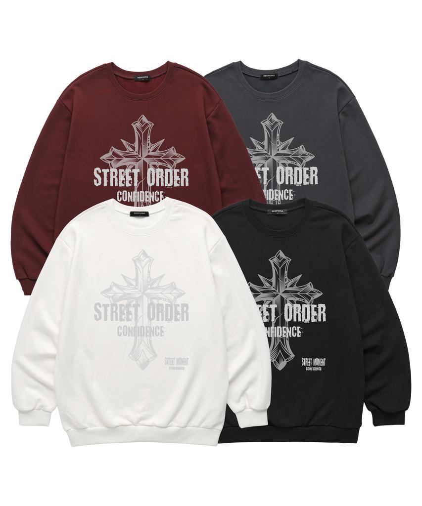 VANNWORKS Street Order Sweatshirt (Vls0125) Burgundy (Type B)