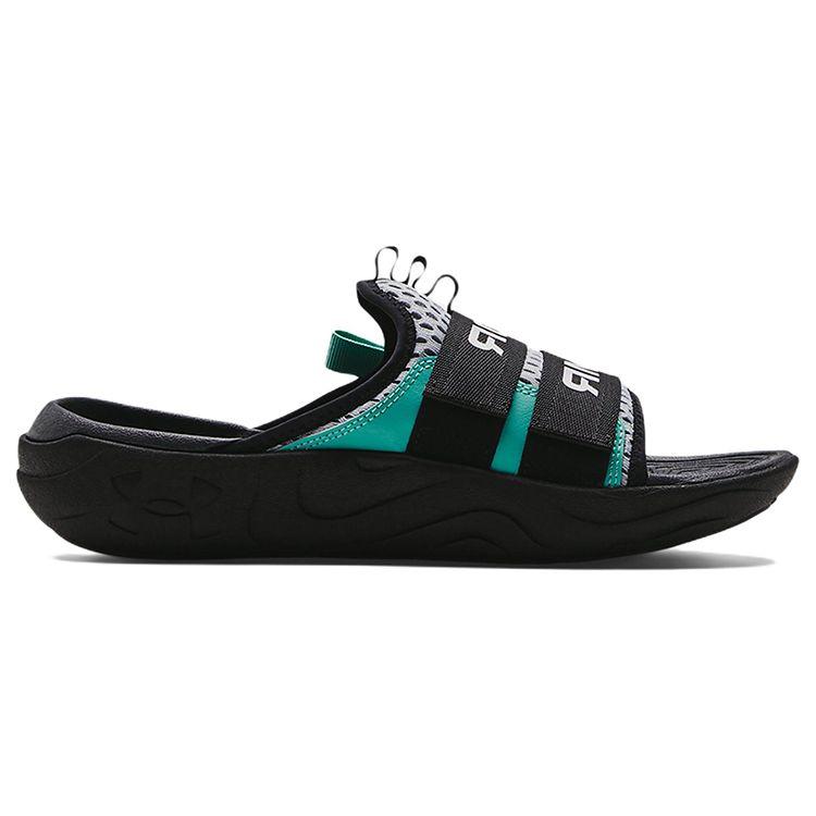 Under Armour Alpha Outdoor Breathable Lightweight Casual EVA Rubber Sole Slide Sandals Men Sandals Black Gray 3025051-102