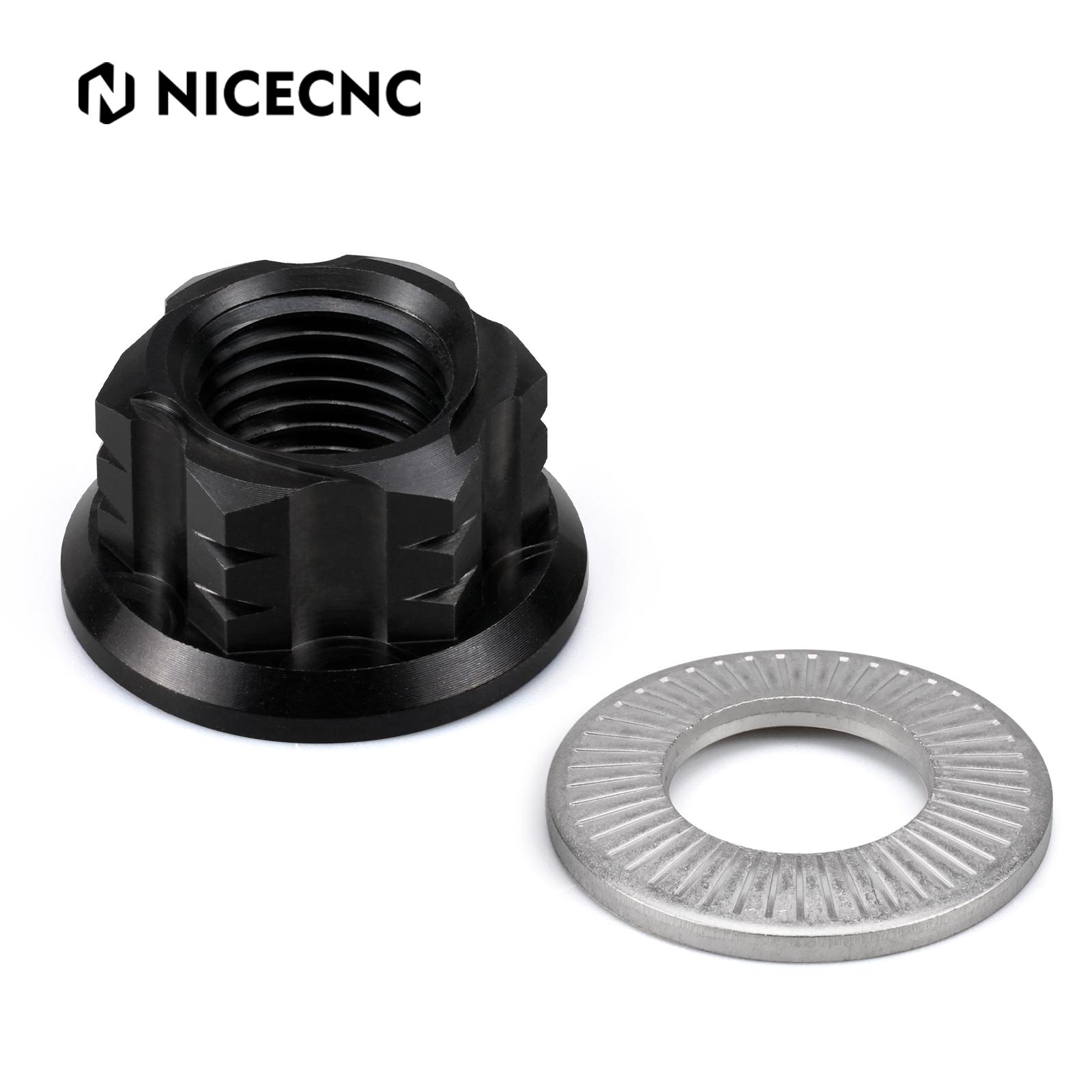 NICECNC For Surron light bee X S L1E Electric Dirt Bike Primary Belt Pulley Nut Rear Axle Nut For Segway X160 X260 2024 2025