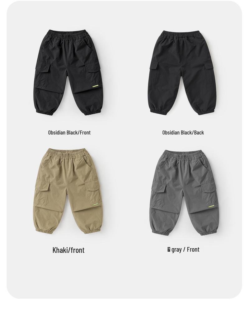 European Boy's Fleece-Lined Work Pants, Winter 2025 Children's Wear Collection