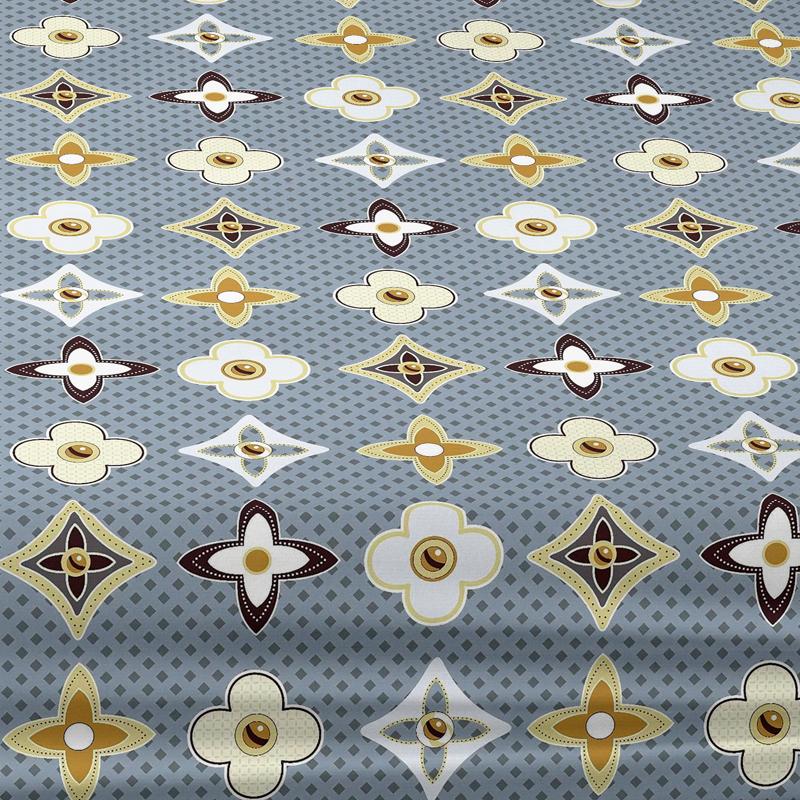 1 Simple Modern Geometry  Printed Matte Fitted Sheet, Bedroom Printed Bed Cover, Bedding (Excluding Pillowcases)