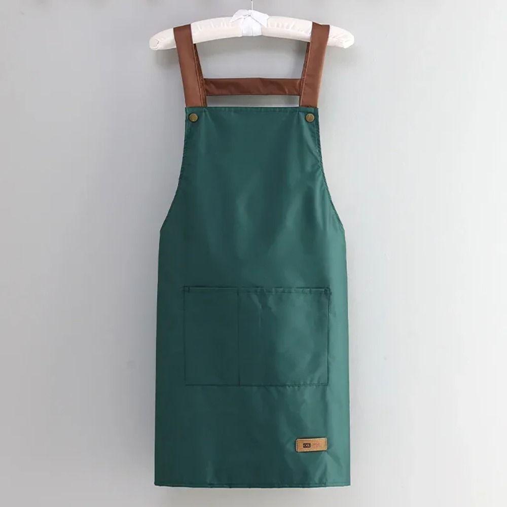 1Pcs with Pockets Kitchen Cooking Apron Waterproof Work Uniform  for Hotel Resturant Coffee Shop