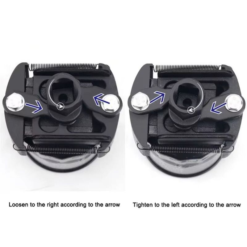 Cast steel Two Jaws Oil Filter Wrench Adjustable Multifunction Heavy-Duty Metal Separator U Type 60-80mm