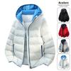 Men's Winter Hooded Cardigan Cotton-padded Clothes Youth Casual Thickened Warm Men's Cotton Clothes Men's Winter Clothes High-end Jacket