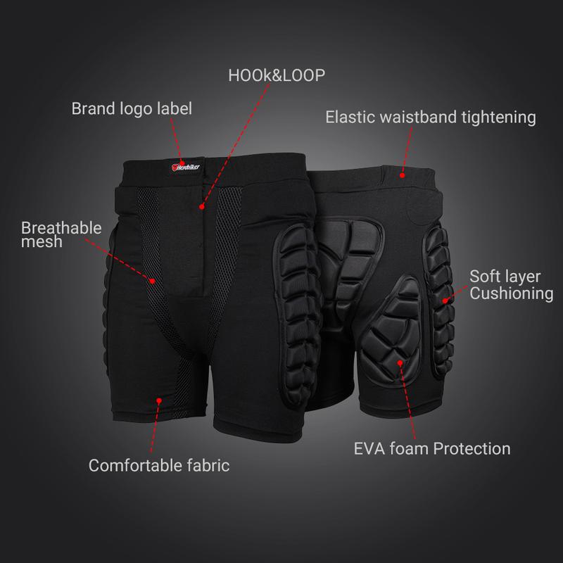 Motorcycle Pants Anti-fall Motorbike Riding Shorts Shock-absorbing Outdoor Sport Protective Gears Thigh Hip Protection Pants