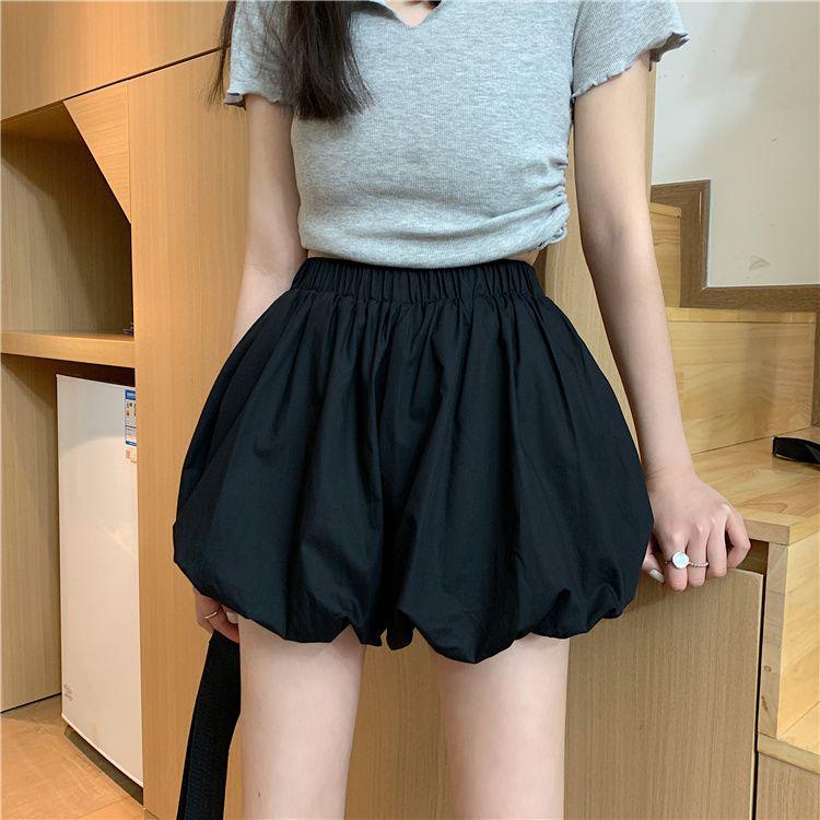 

2026 Women s Wide-Leg Floral Elastic Waist Lantern Shorts One Size (fits 95-130 jin)