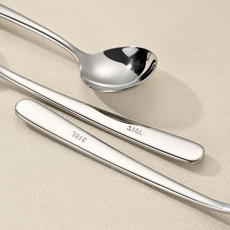 1Pc Stainless Steel Thickening Spoon Creative Long Handle Hotel Hot Pot Spoon Soup Ladle Home Kitchen Essential Tools