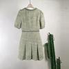 Elegant Sweet Short-Sleeved French Collar Dress - Autumn/Winter Edition