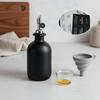 Ceramic Oil Dispenser Bottle Elegant Design Ceramic Oil Cruet Leak-Proof Vinegar Bottle Easy To Clean Kitchenware Secure Grip
