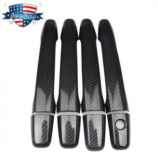 4Pcs Carbon Fiber Style Door Handle Cover Fit for Lancer EX Evolution X EVO