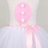 Vestito Tutù con Coniglietto Pasquale Floreale per Neonate Costume da Coniglio di Halloween per Bambini Piccoli Vestiti Cosplay Animali Outfit in Tulle per Bambina