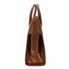 Used Salvatore Ferragamo Handbag Gancini Leather Brown Simple