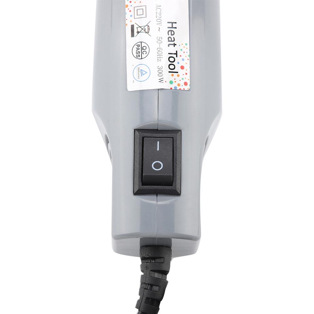 300W Electric Power Tool Hot Air Heat Gun Embossing Multi Purpose Heating (Grey )