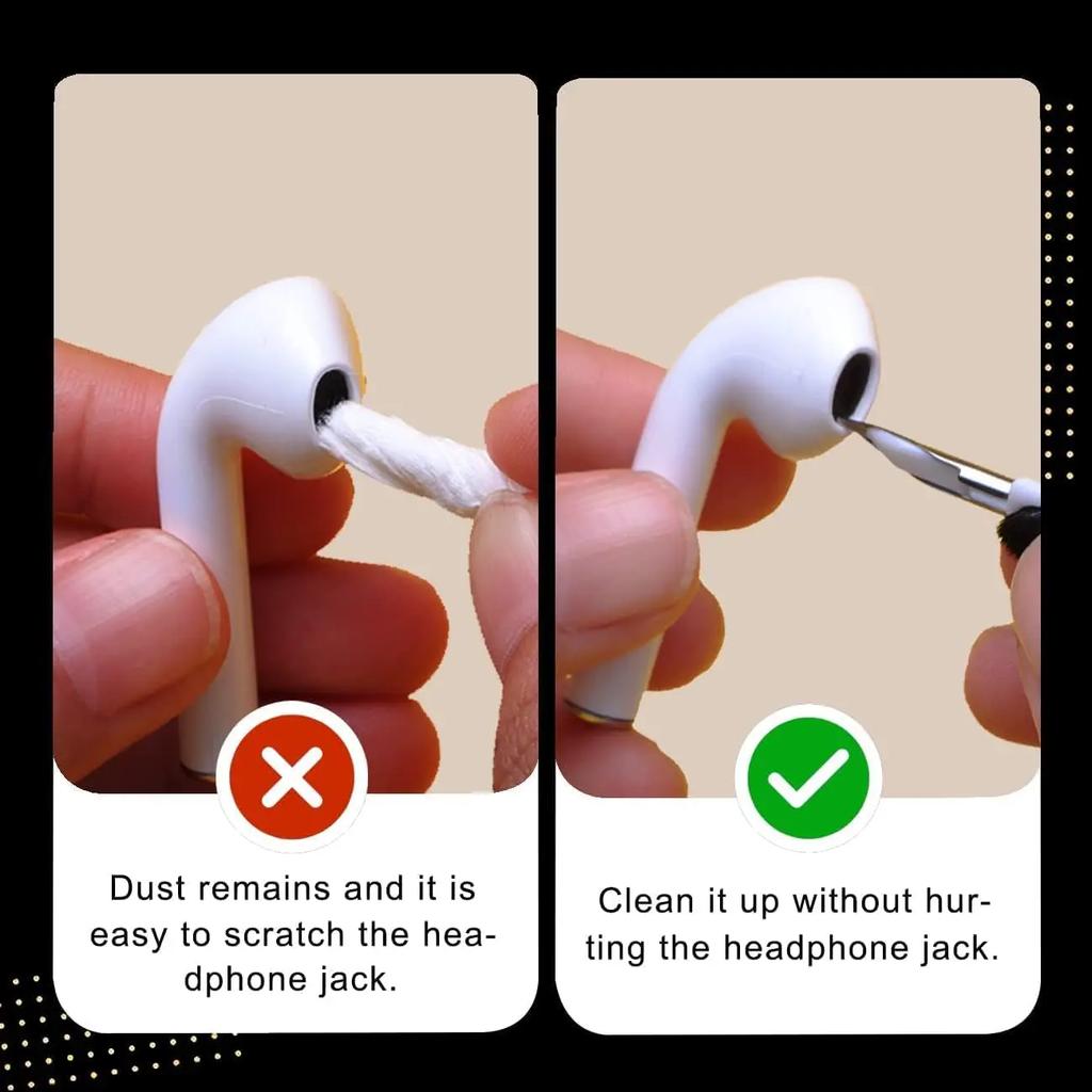3 IN 1 Earphones Brushes Cleaning Tool for Airpods Pro 3 2 1 Earbud Case Cleaner Kit Clean Pen for Xiaomi Airpots 3Pro