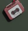 2025 Retro Keychain Cassette Recorder Charm - Mini Player for Kids & Teens