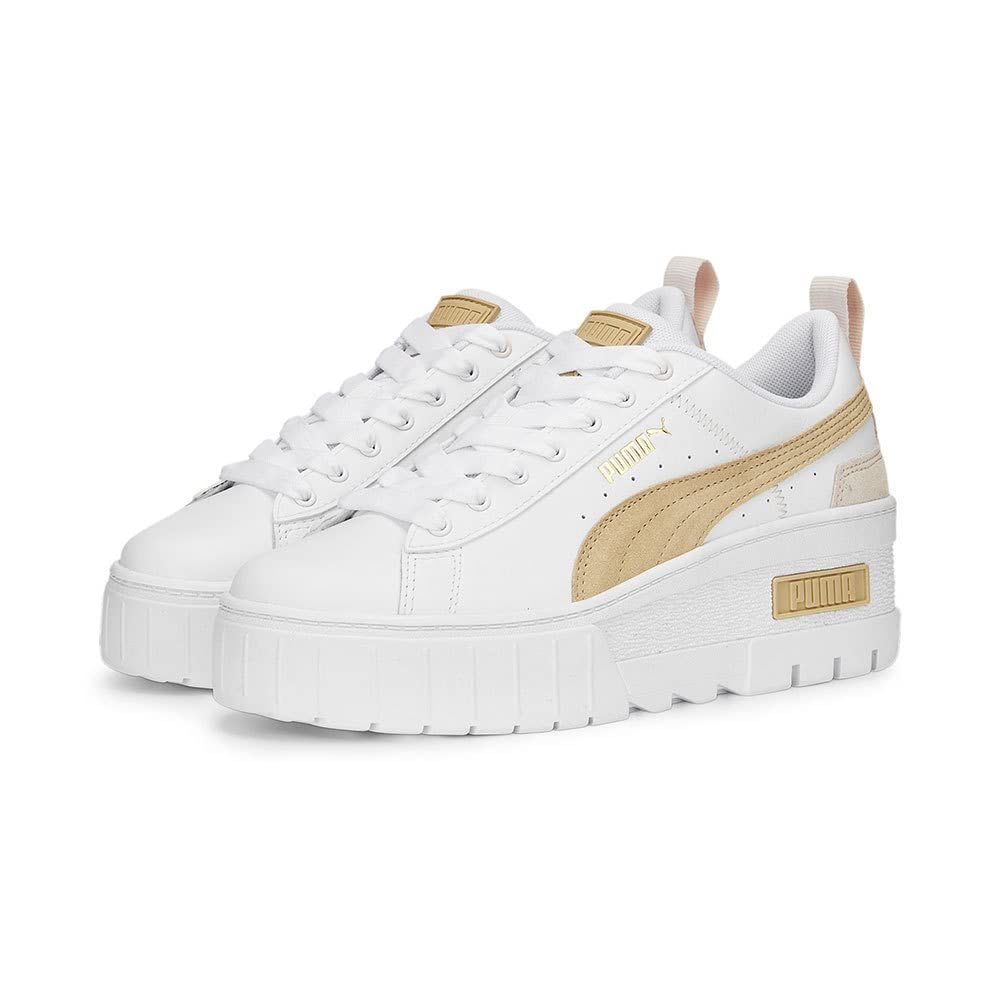 PUMA Maize Wedge Platform Pastel 2023 Alpine Size Women's Sneakers, Color, 388566, Fall/Winter Snow, 25.5cm