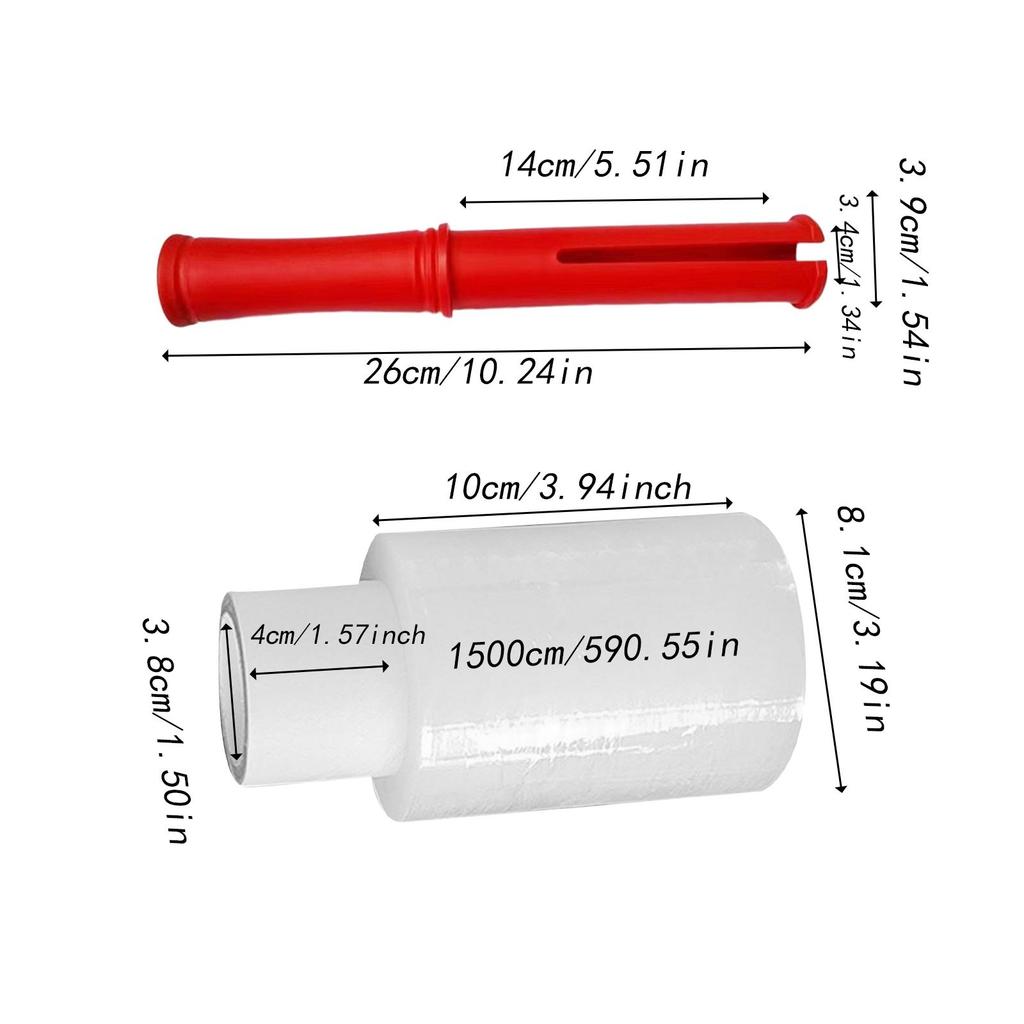 Stretch Film Strength Shrink Film with Handle Wrapping Pp Wrap Shipping Heavy Duty Clear Stretch Wraps Roll for Pallet