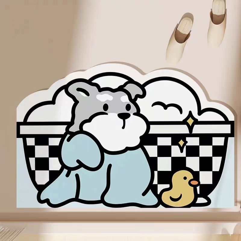 Cartoon Diatom Mud Mat Cute Absorbent Dirty Easy To Take Care of Non-slip Mat Bathroom Bathroom Quick Drying Mat