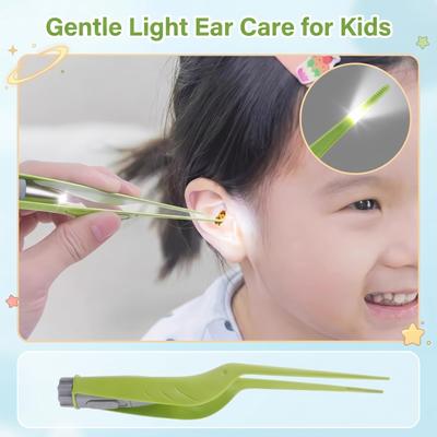 Outil de nettoyage d'oreilles avec lumière LED pour adultes et enfants