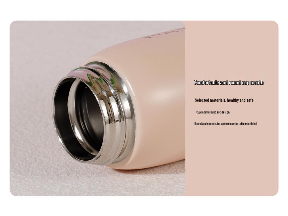 Gradient Color Stainless Steel Flip-top Water Cup for All Ages