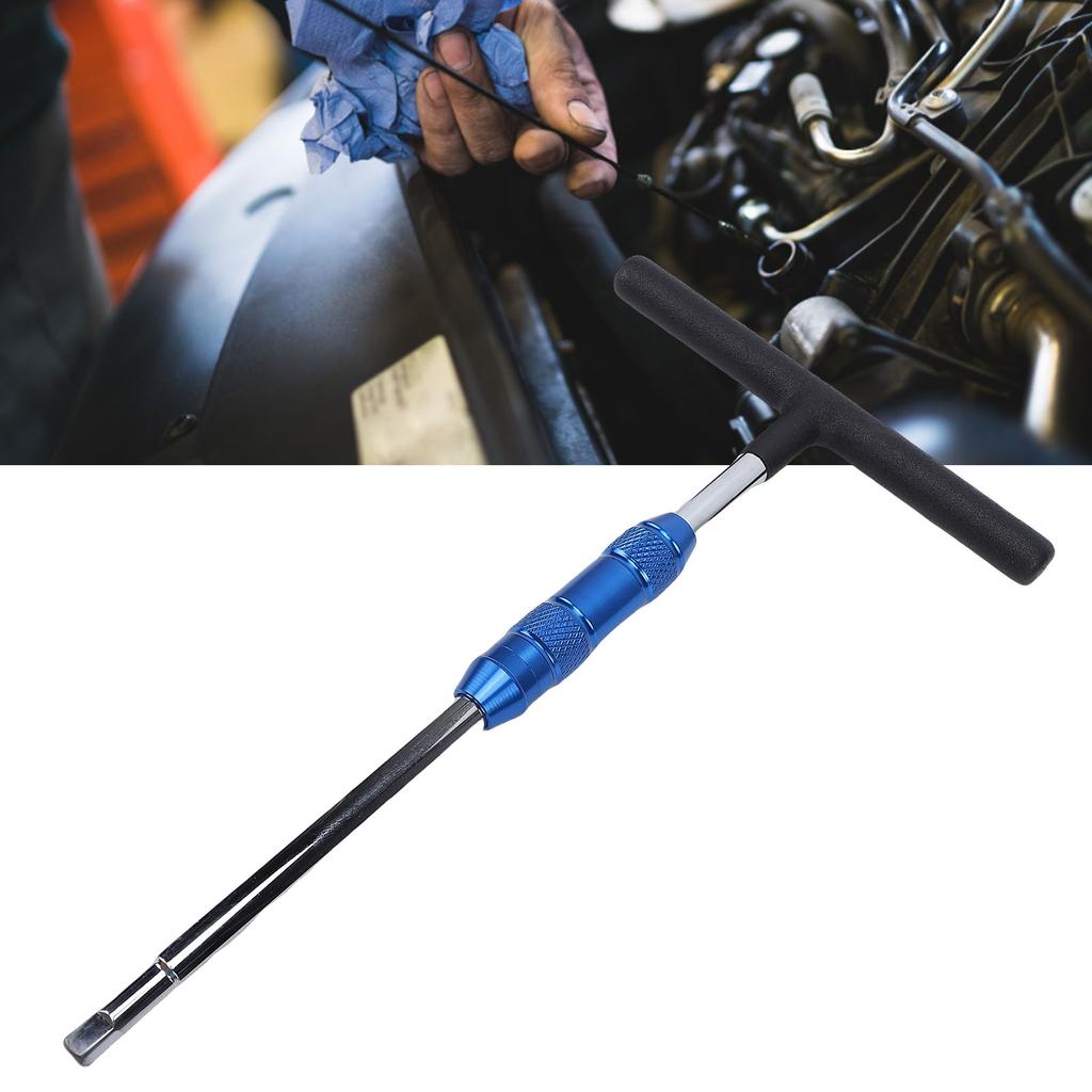 T Handle Wrench 1Celsius4 Inch with 3Celsius8 Inch Adapter 360 Degree Rotating Handle   Drive Wrench for Home Repair