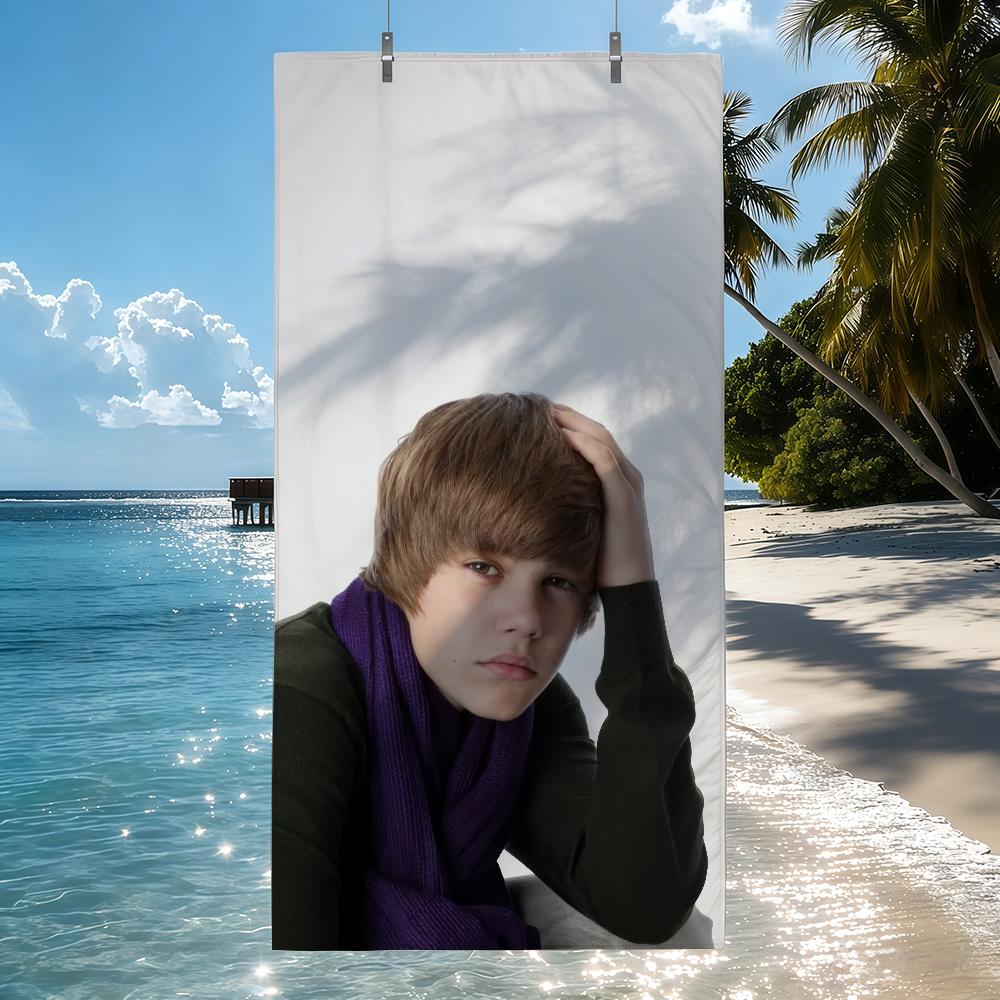 Heißer Sänger J-Justin B-Bieber Handtuch Schnelltrocknende Strandhandtücher Sind Geeignet Für Schwimmbäder Camping Yoga Und Das Fitnessstudio