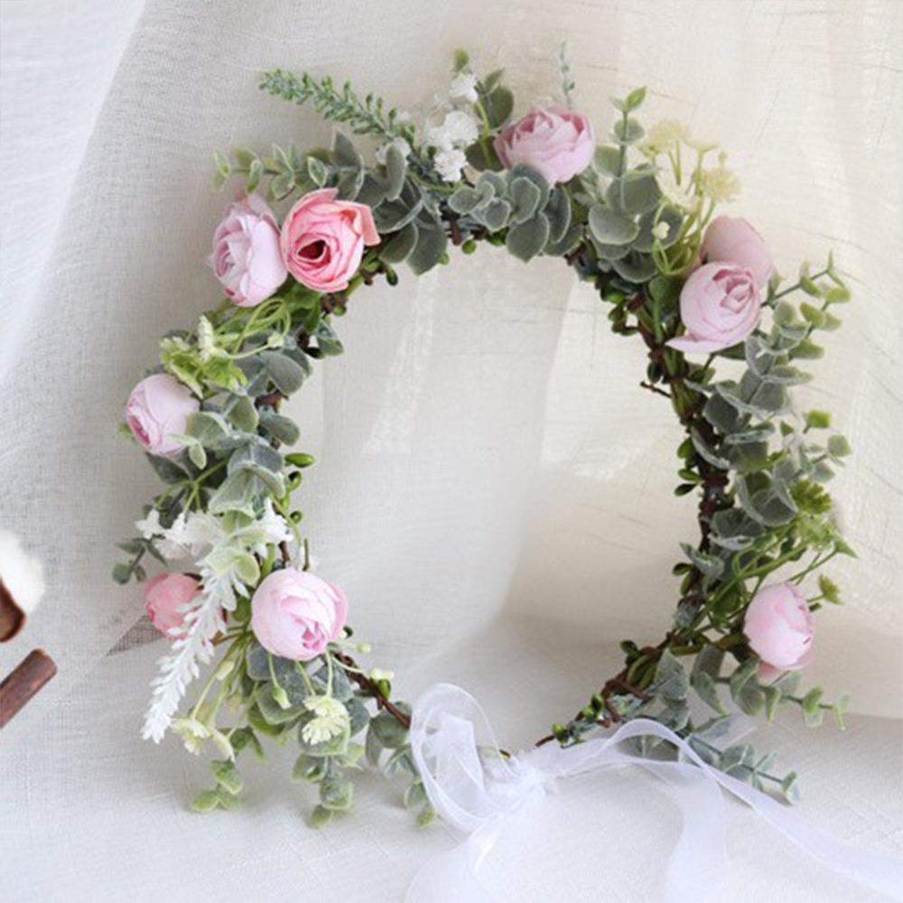 Forest Flower Headbands Festival Wedding Photo Props Headwear Floral Headpiece for Women Girls