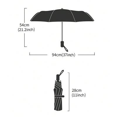 1 Stück automatischer transparenter Faltregenschirm, wasserdicht, langlebig und tragbar, ist ein ideales Geschenk für Freunde.