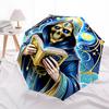 1pc Skelett Book Automatic Folding Umbrella - Design, Durable Iron Frame for Travel, Outdoor, Beach Fashion Accessory A0920048