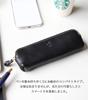 Slim Leather Pencil Pencil Tochigi Made In Japan [Porco Rosso] Case, Case, Leather, Leather, (Black) [sokunou]