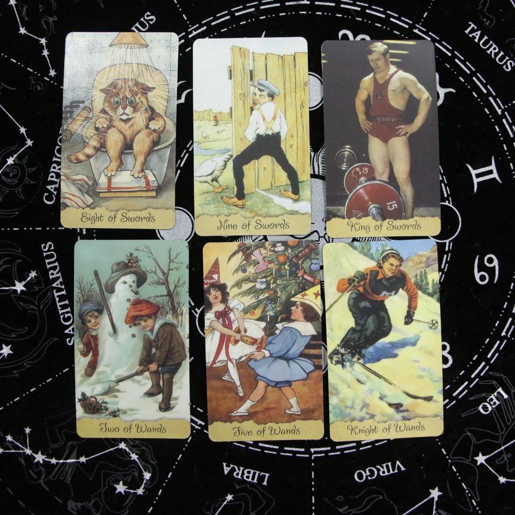 10,3*6cm Omas Postkarten Tarot