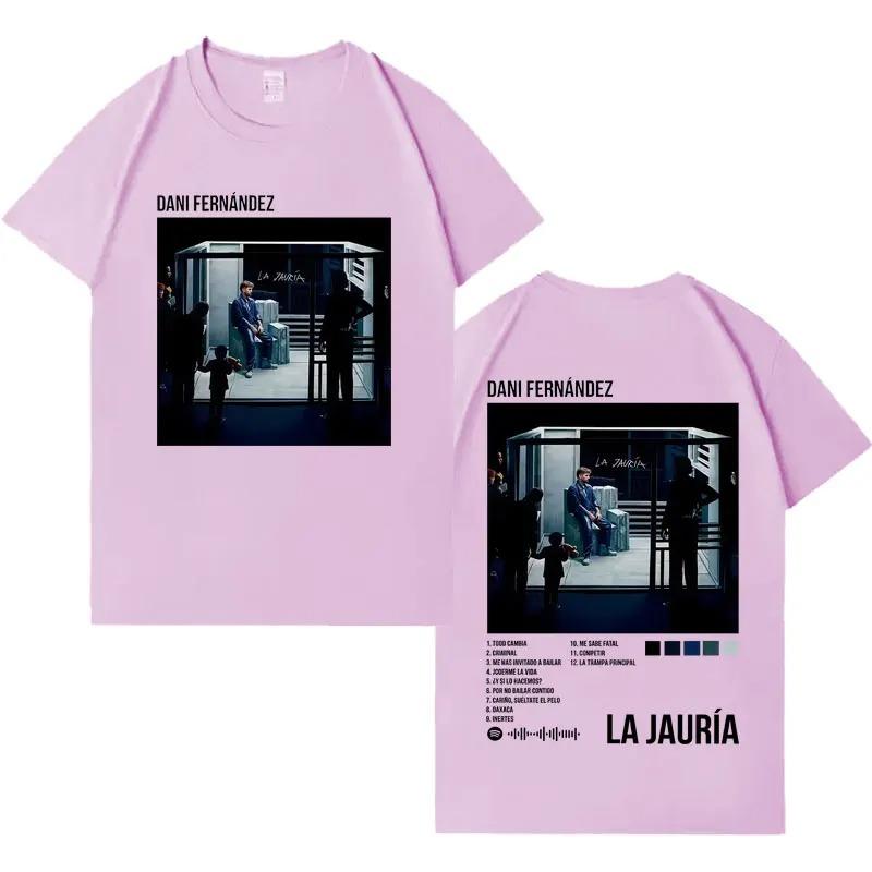 Dani Fernandez La Jauria Gothic Cover 2026 TShirt Mens HipHop TShirt Crew Neck Casual High Quality Mass TShirt