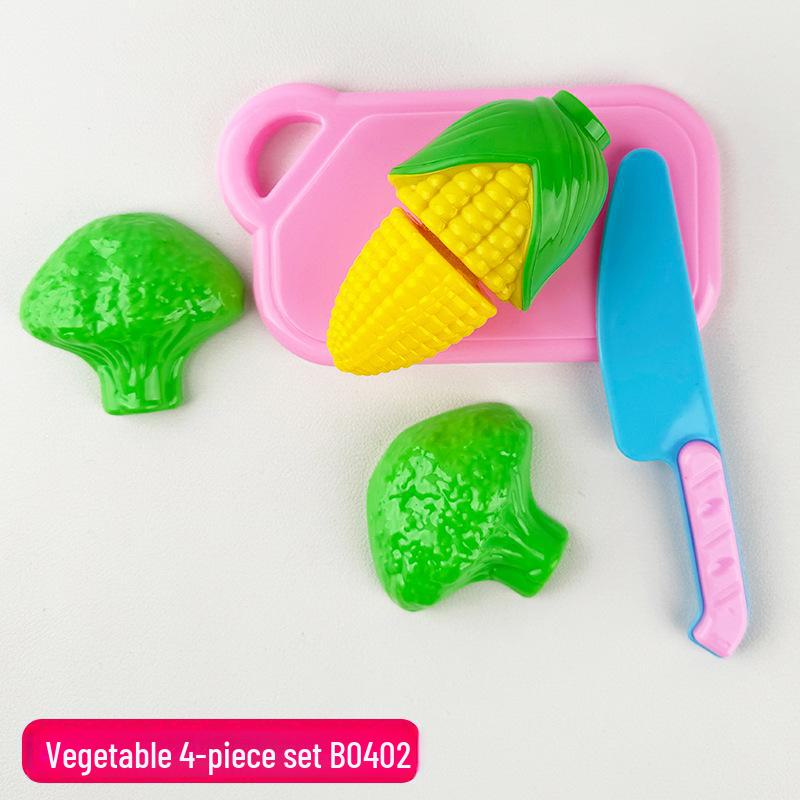 Girls' Pretend Play Kitchen Set: Fruits, Vegetables, and Cooking Toys
