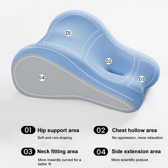 Couples Butt Cushion Hip Intimacy Pillow Memory Foam Multi Position Wedge Cushion Ergonomic Leg Wedge for Bedroom Relaxation Post-Surgery Recovery