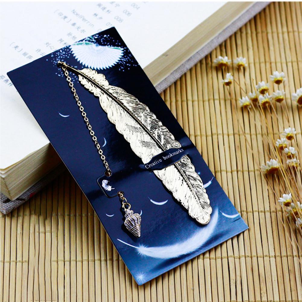 Cute Cartoon Bookmark Design of Metal Feather Bookmarks Promotional Gift