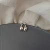 Small Objects, Natural Pearls, Small Love Stud Earrings, Small and Delicate, Whole Body 925 Silver Earrings, Ear-raising, Versatile and Age-reducing