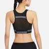 Nike Dri-Fit Medium Support One-Piece Padded Sports Bra Women Underwear Black Iron-Gray DD1102-010