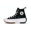 Converse Run Star Hi Black Unisex Sneakers White Gum 166800C