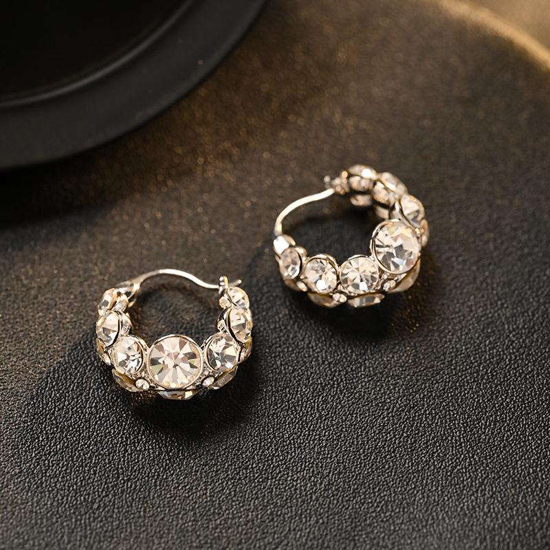 

Exquisite Sparkly Diamond Ear Cuffs: Luxury Women s Fashion Hoops
