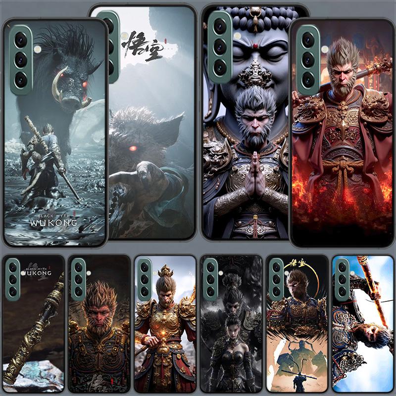 Black Myth Wu Kong Phone Case for Samsung A54 A14 A24 A34 A17 A37 A57 A55 A35 A25 A15 A07 A05S A04S A12 A22 A32 A52S A72 Galaxy