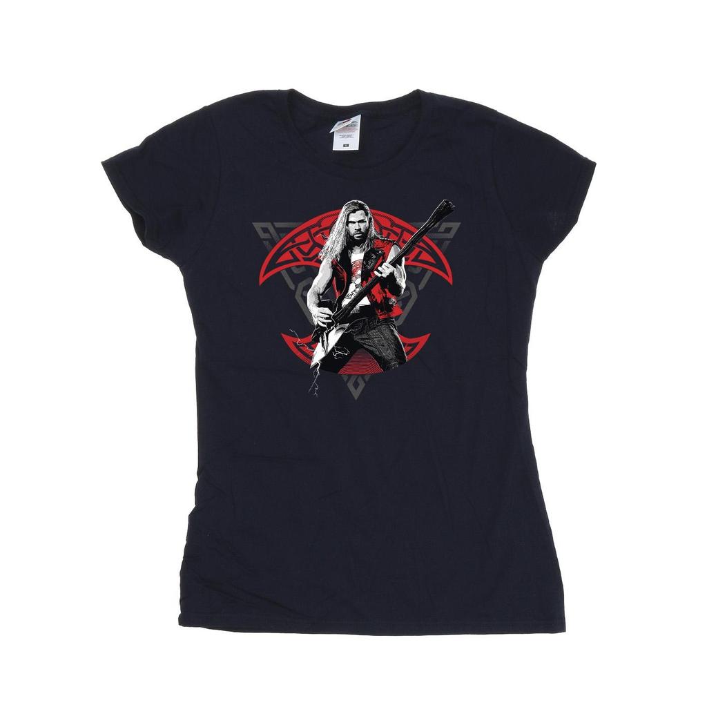 Marvel Womens/Ladies Thor Love And Thunder Solo Guitar Cotton T-Shirt
