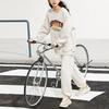 Anta Lifestyle Series Letter Round Neck Pullover Loose Sweatshirt Unisex Sweatshirt Stone-White 152338701-1