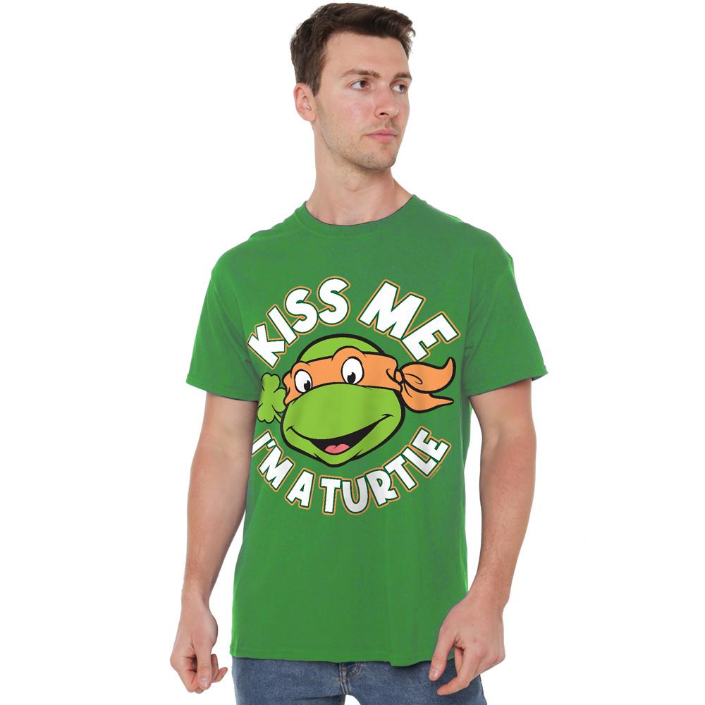 Teenage Mutant Ninja Turtles Mens Kiss Me St Patricks Day T-Shirt