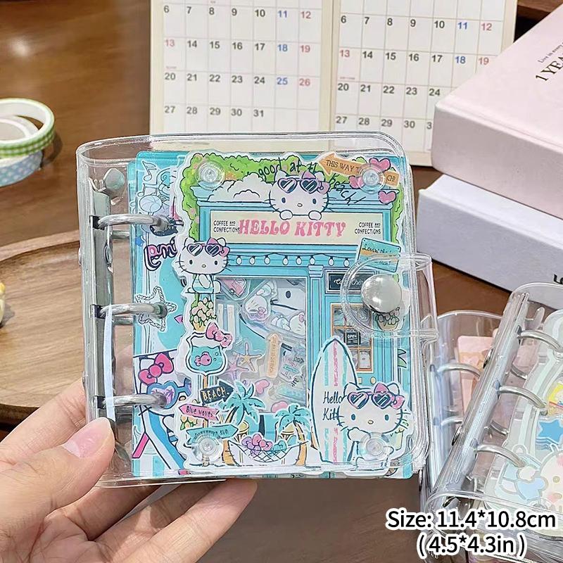 Creative Diy Stickers Notebook Transparent Sanrio 3D Sticker Inner Page Sticker Collection Book Protective Shell 3d Cartoon Present