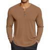 Men's Casual Solid-Color Oversized  Long-Sleeve Top
