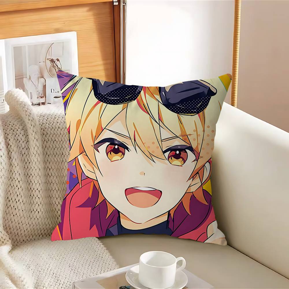 TenmaS T-Tsukasa Cartoon Pillow Case Removable Washable Cushion Cover – All-Season Soft Linen